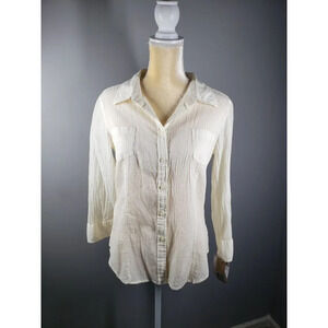 DKNY Button Up Shirt Women's Size L